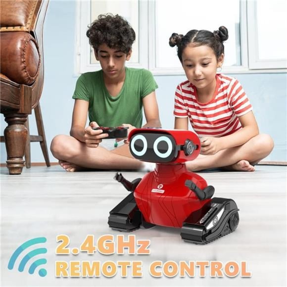 Robot Toys, Remote Control Robot Toy, RC Robots for Kids with LED Eyes, Flexible - Picture 3 of 6